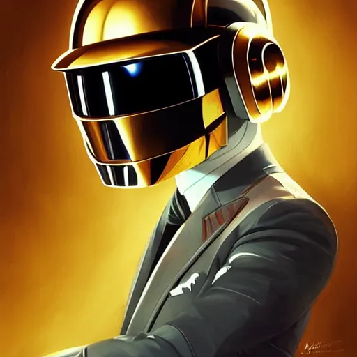 Image similar to Daft Punk, Video game character design , 2d game fanart behance hd by Jesper Ejsing, by RHADS, Makoto Shinkai and Lois van baarle, ilya kuvshinov, rossdraws global illumination