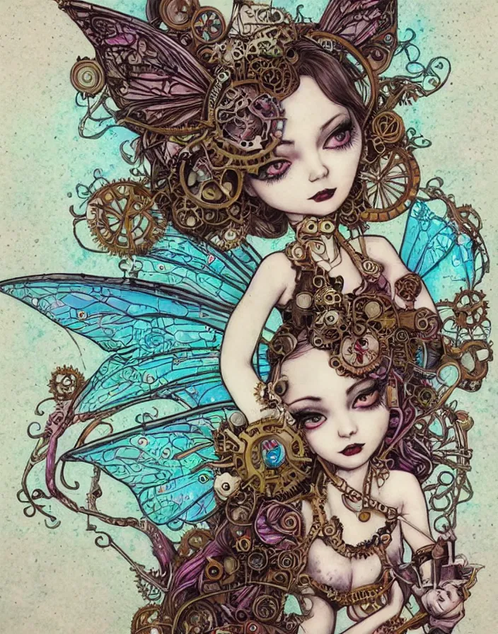 Prompt: steampunk fairy princess, by Jasmine Becket-Griffith