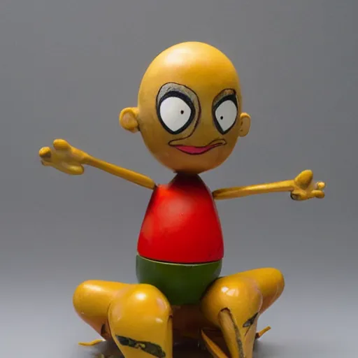 Image similar to 1 9 6 0 s weirdo cartoon sculpture toy on display