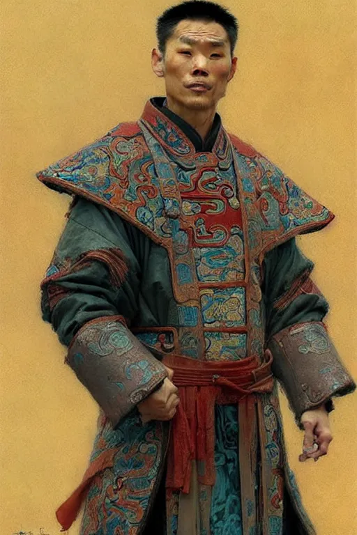 Image similar to priest, character design, ancient china, colorful, painting by gaston bussiere, craig mullins, j. c. leyendecker, tom of finland