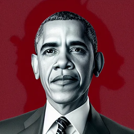 Prompt: portrait of a white obama