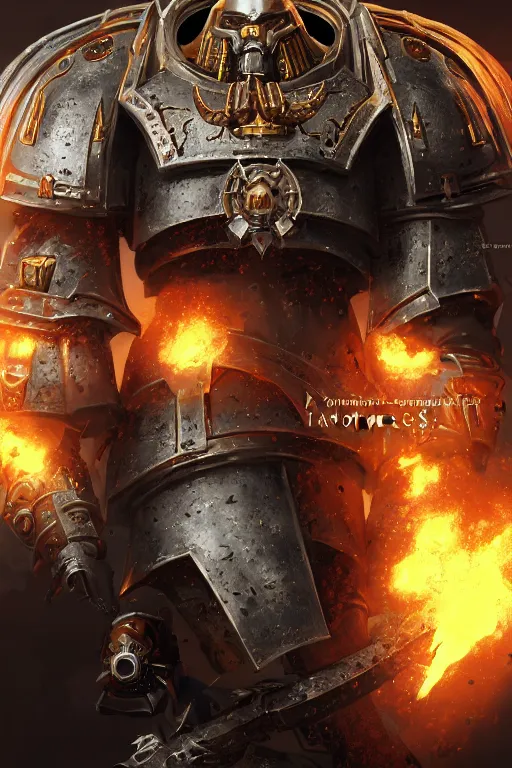 Image similar to armor portrait heros warhammer 4 0 k horus heresy fanart - the primarchs emperor by johannes helgeson animated with vfx concept artist & illustrator global illumination ray tracing hdr fanart arstation zbrush central hardmesh 8 k octane renderer comics stylized