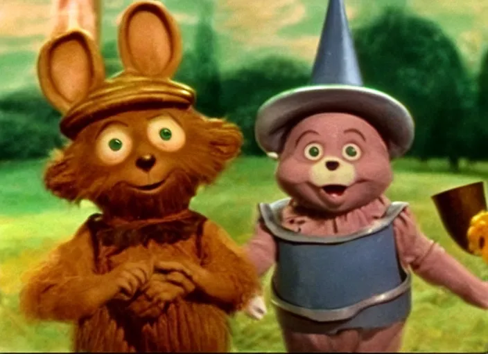 Prompt: a film still of teemo in the wizard of oz ( 1 9 3 9 ), technicolor