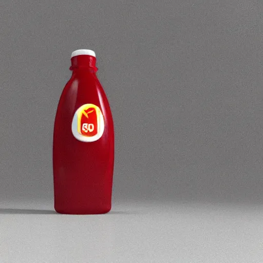 Prompt: A ketchup bottle has been made into an improvised explosive device, unreal engine 5, octane render,