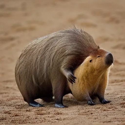 Image similar to Capybara coconut fusion