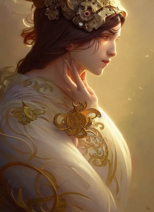 Image similar to cute anthropomorphic, fantasy, intricate, elegant, highly detailed, digital painting, artstation, concept art, wallpaper, smooth, sharp focus, illustration, art by artgerm and greg rutkowski and alphonse mucha