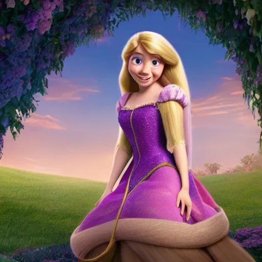 prompthunt: Jennette McCurdy as Rapunzel in disney tangled live action, 8k  full HD photo, cinematic lighting, anatomically correct, oscar award  winning, action filled, correct eye placement