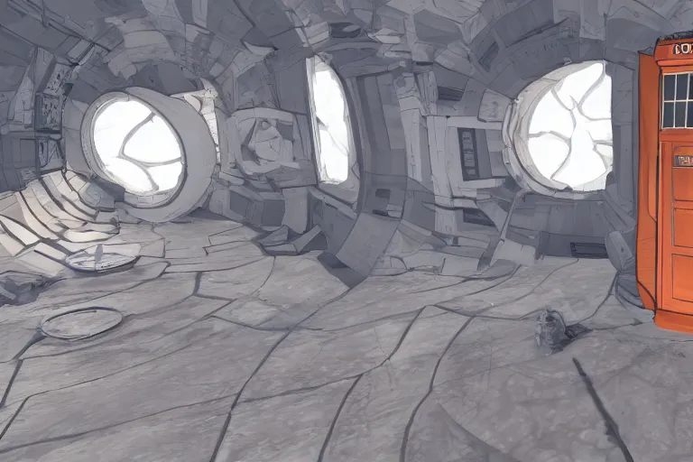 Image similar to tardis in portal 2