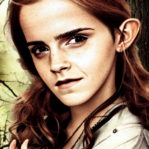 Image similar to emma watson as a wood elf