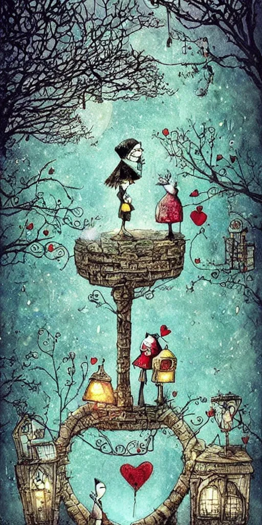 Image similar to a valentine's day scene by alexander jansson