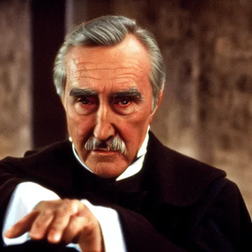 Prompt: Robert Hardy as Count Dooku from Star Wars the Clone Wars