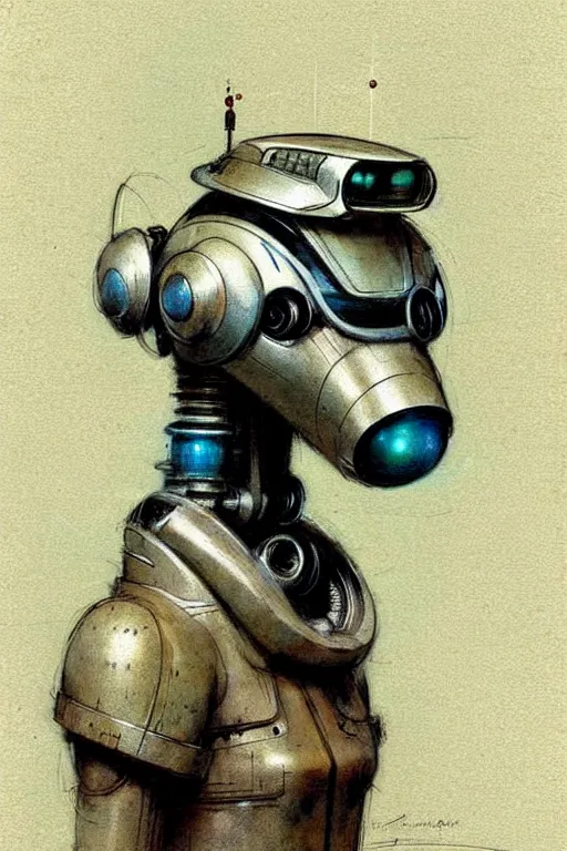 Prompt: ( ( ( ( ( 1 9 5 0 s retro future robot android dog. muted colors. ) ) ) ) ) by jean - baptiste monge!!!!!!!!!!!!!!!!!!!!!!!!!!!!!!