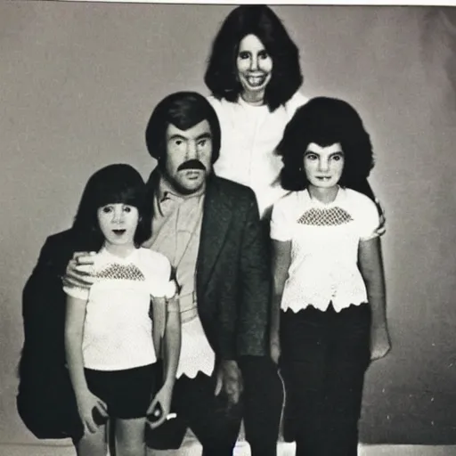 Image similar to haunted awkward 1 9 7 0 s family photo