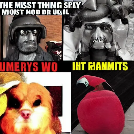 Image similar to the most random things ever.