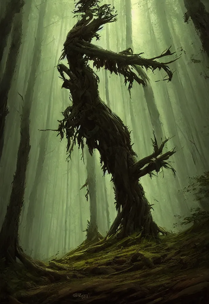 Image similar to Spirit soul of forest, by Greg Rutkowski