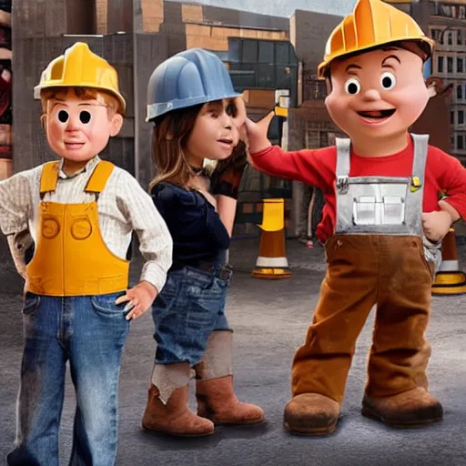 Prompt: dramatic reboot of bob the builder on hbo