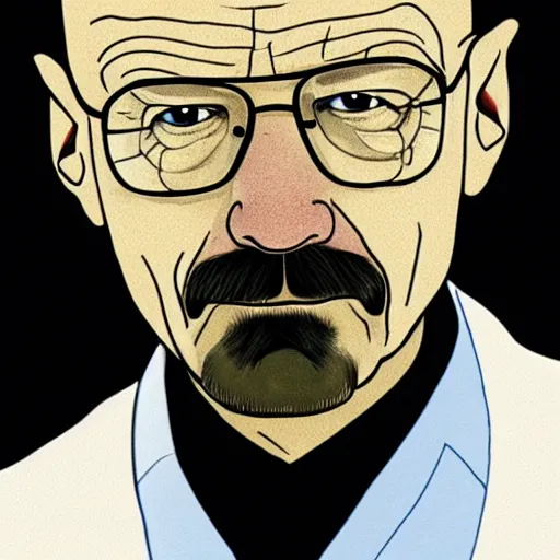 Image similar to Walter white on his first lsd trip