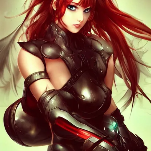 Prompt: The successful warrior is the average man, with laser-like focus, artwork by artgerm, anime, elegant, seductive, full shot, wide-shot