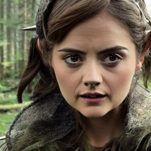 Image similar to jenna coleman as a wood elf