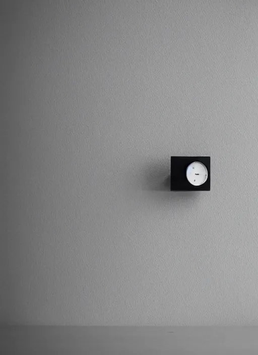 Prompt: minimalist symmetrical grandfarther clock designed by Dieter Rams and Naoto Fukasawa