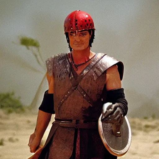 Image similar to charlie sheen in gladiator