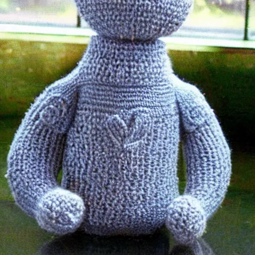 Image similar to knitted god,