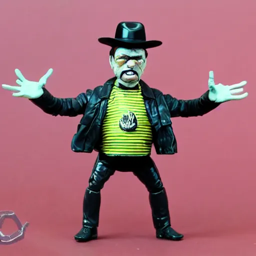 Prompt: francis bacon stop motion vinyl action figure, plastic, toy, butcher billy style