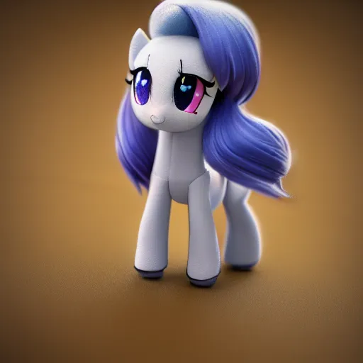 Prompt: cute fumo plush of a pony, bokeh, anime girl, vray