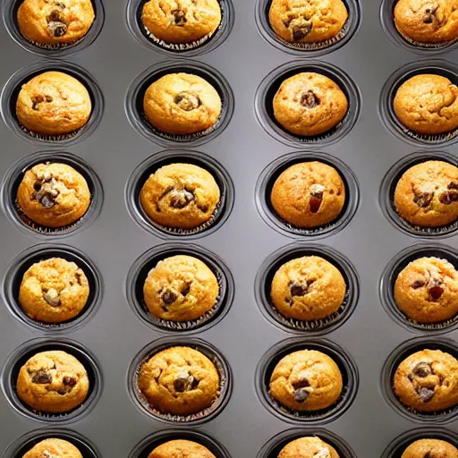 Image similar to photograph of muffins, hyperrealism