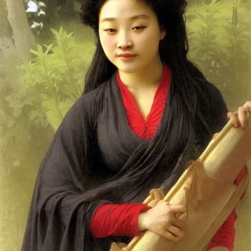 Prompt: yuli ban, drawn by william - adolphe bouguereau