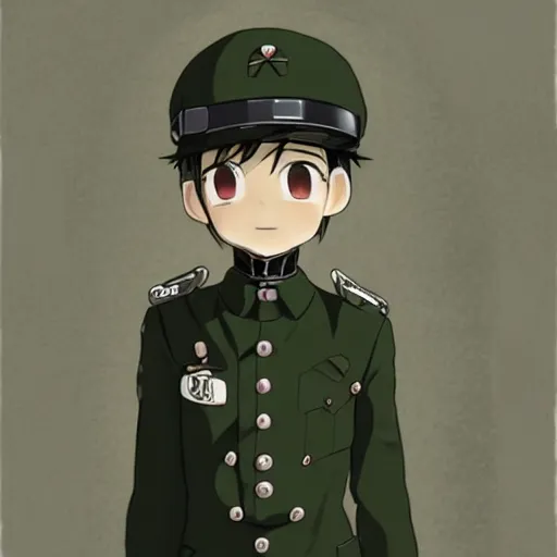 Image similar to beautiful little boy in nazi uniform posing. made in abyss art style, inspired by kris from deltarrune, cute detailed artwork, anatomically correct, soft details, ilya kuvshinov, reflection, perfect composition, portrait, illumination, digital art, detailed anime soft face, symmetrical face