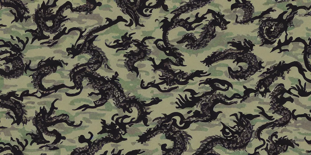 Image similar to dragon camo pattern
