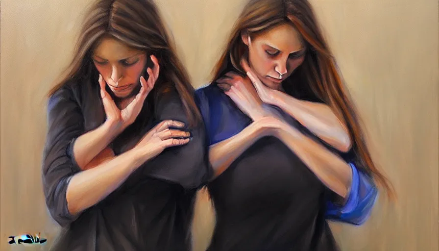 Image similar to the two complementary forces that make up all aspects and phenomena of life, by Emilia Wilk