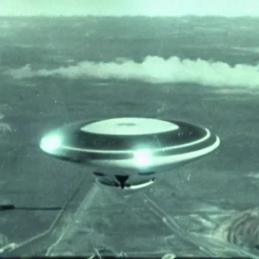 Prompt: declassified footage of a ufo