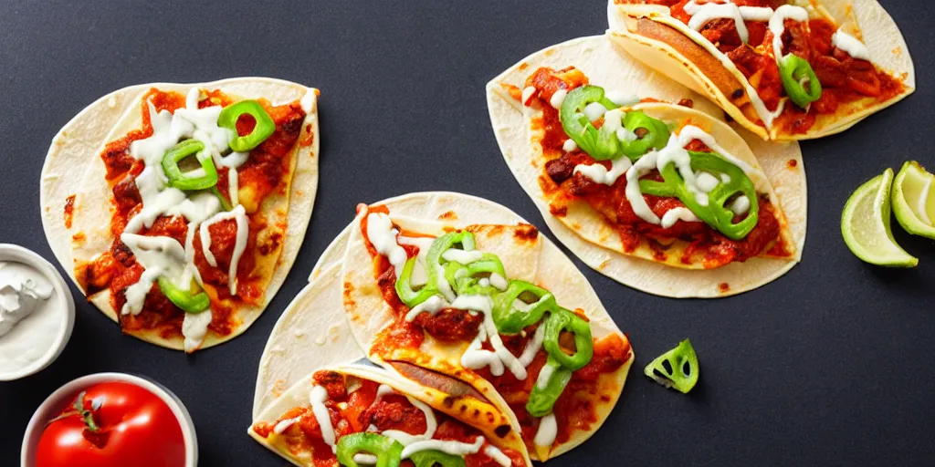 Prompt: pizza tacos