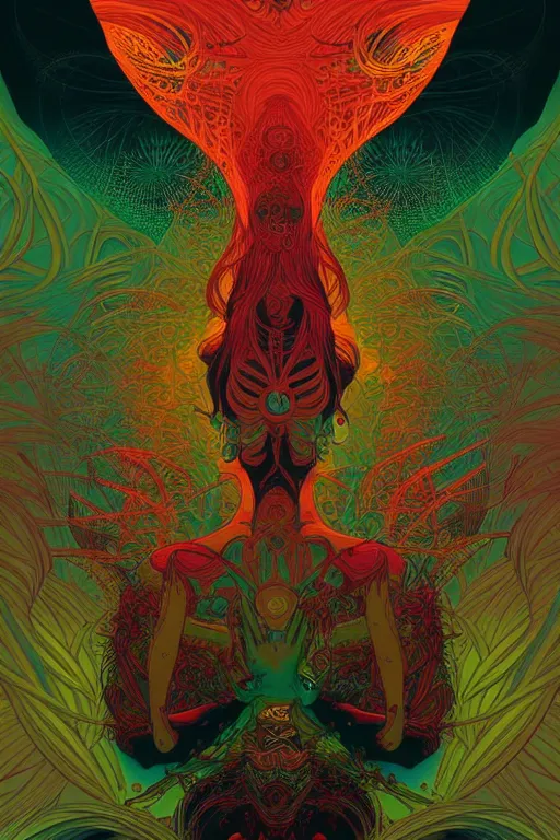 Prompt: The Ayahuasca Spirit, by Kilian Eng