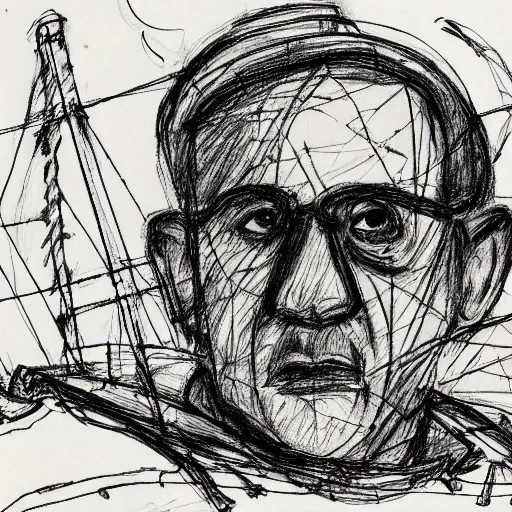 Image similar to a realistic yet scraggly portrait sketch of the side profile of a stern and sophisticated the pyro, trending on artstation, intricate details, in the style of frank auerbach, in the style of sergio aragones, in the style of martin ansin, in the style of david aja, in the style of mattias adolfsson