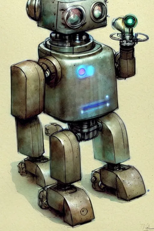 Image similar to (((((1950s robot science . muted colors.))))) by Jean-Baptiste Monge !!!!!!!!!!!!!!!!!!!!!!!!!!!