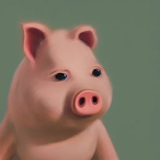 Image similar to angry piglet, detailed painting, 4 k, concept art