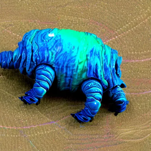 Image similar to the alien cosmic psychedelic tardigrade that awaits you at the end of all of space and time