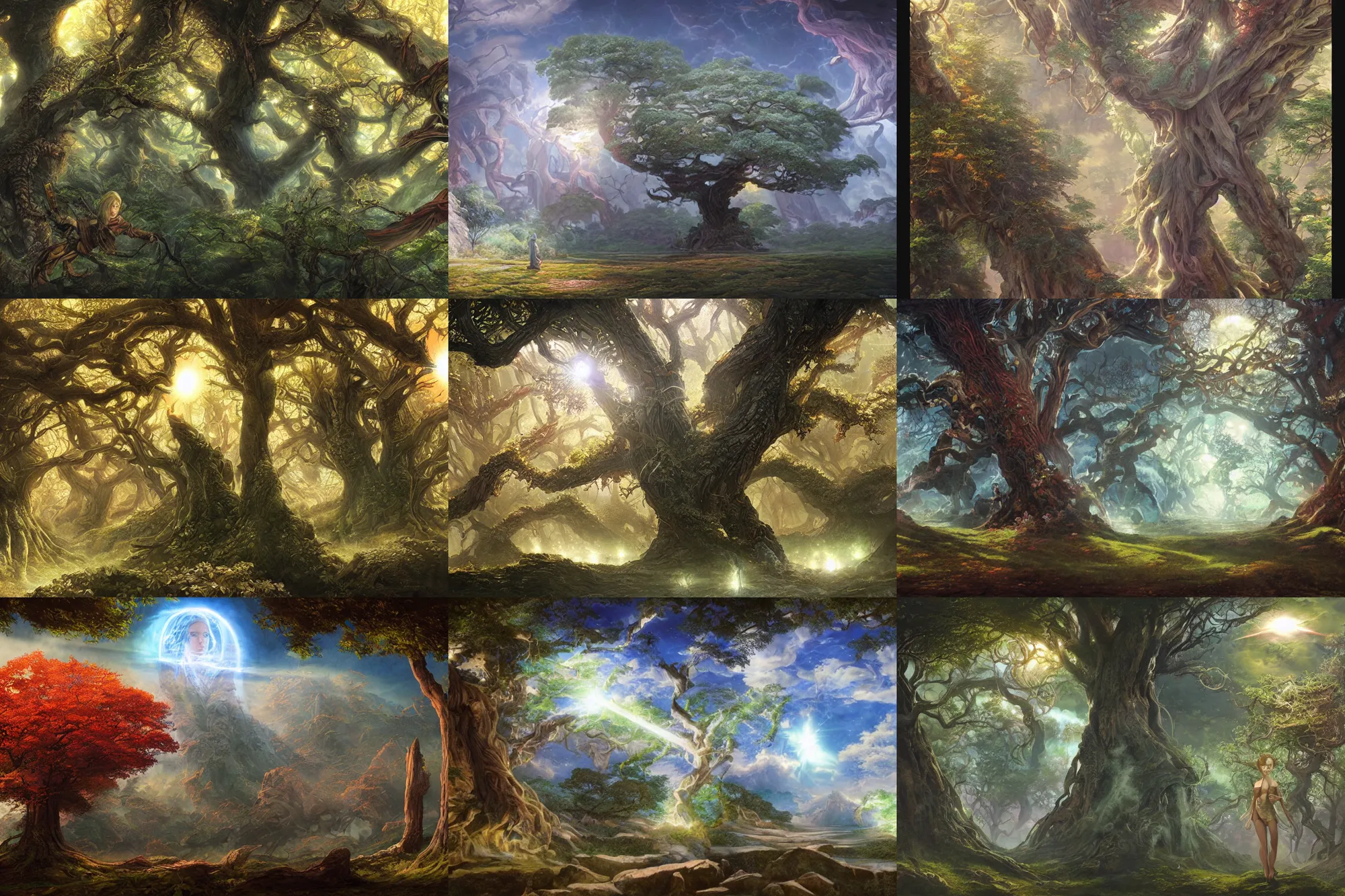 Wise mystical tree variations : r/dalle2