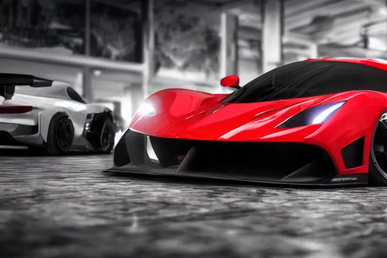 Image similar to photo wallpaper sport car gran turismo 7 forza horizon need for speed fast and furious 5 unreal engine supercar hypercar game concept car octane render, 4 khd 2 0 2 2 3 d cgi rtx style chrome reflexion global illumination ray tracing hdr arstation pixar and disney unreal