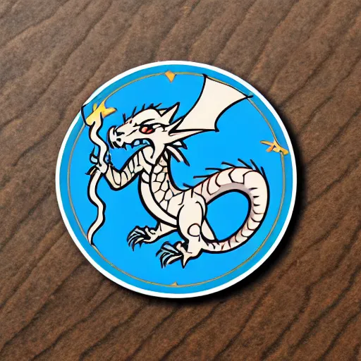 Image similar to cute d & d dragon character sticker