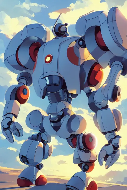 Image similar to metabots medabots medarotto medarot robot minimalist comics, behance hd by jesper ejsing, by rhads, makoto shinkai and lois van baarle, ilya kuvshinov, rossdraws global illumination ray tracing hdr radiating a glowing aura