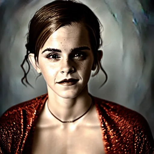 Prompt: emma watson on fire, stunning photography, studio photo,