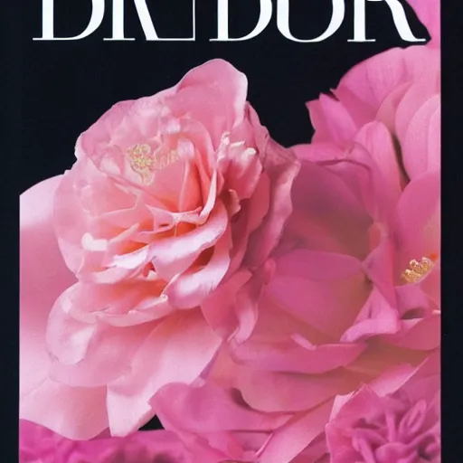 Image similar to dior floral pink perfume advertisement