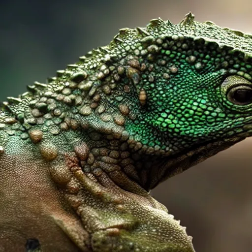 Image similar to A Movie Still of A Lizard In Lizard-Themed Armor, Realistic, 8k, exquisite detail, cinematic