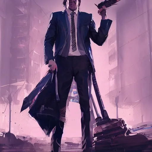 Image similar to saul goodman as a dmc 5 character by greg rutkowski