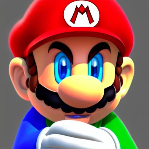 Prompt: supermario in real life photorealistic