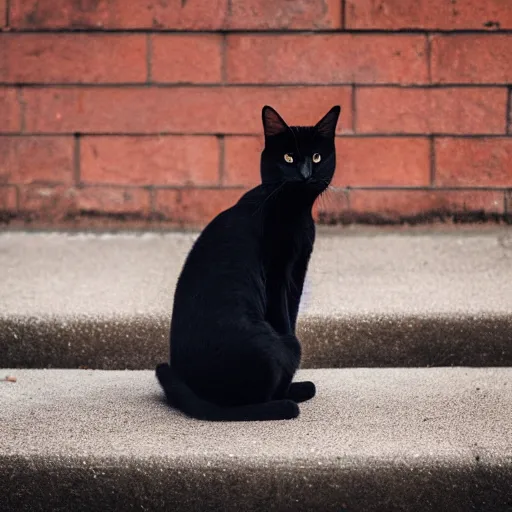 Image similar to black cat with red eyes, canon eos r 3, f / 1. 4, iso 2 0 0, 1 / 1 6 0 s, 8 k, raw, unedited, symmetrical balance, in - frame